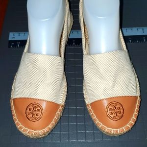 Tory Burch Leather & Jute Espadrilles